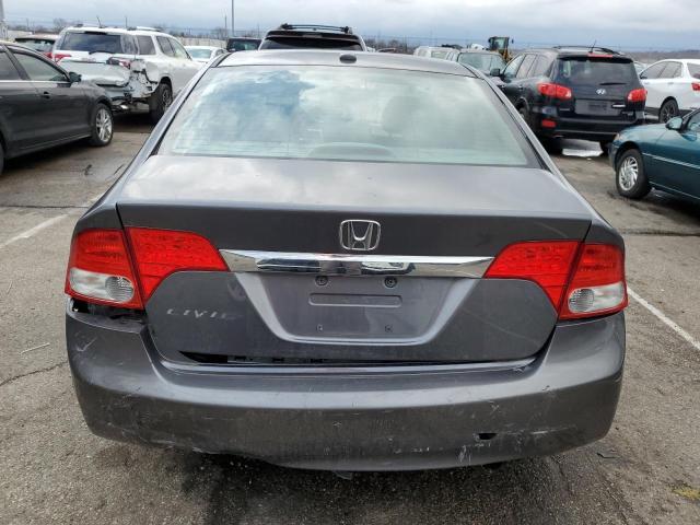 19XFA16929E003487 - 2009 HONDA CIVIC EXL GRAY photo 6