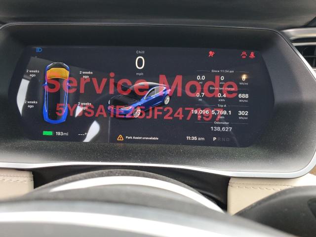 5YJSA1E25JF247197 - 2018 TESLA MODEL S BLUE photo 9