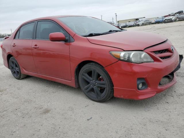 5YFBU4EE4DP103023 - 2013 TOYOTA COROLLA BASE RED photo 4