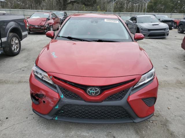 4T1B11HK4KU165882 - 2019 TOYOTA CAMRY L RED photo 5