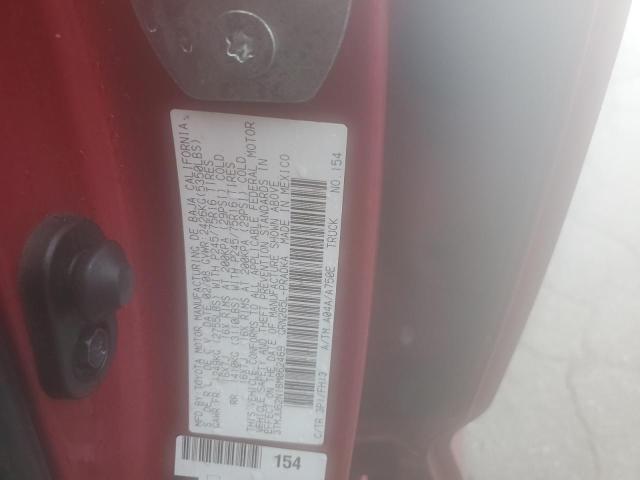 3TMJU62N18M062469 - 2008 TOYOTA TACOMA DOUBLE CAB PRERUNNER RED photo 12