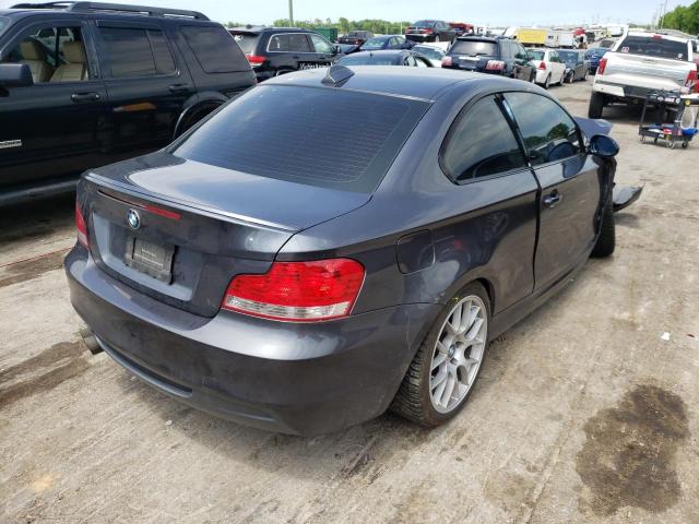 WBAUC73578VF23751 - 2008 BMW 135 I GRAY photo 4