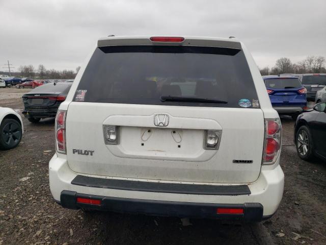 5FNYF18516B004852 - 2006 HONDA PILOT EX WHITE photo 6