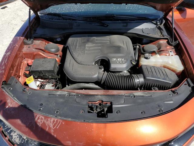 2C3CDXBG1NH178608 - 2022 DODGE CHARGER SXT ORANGE photo 11