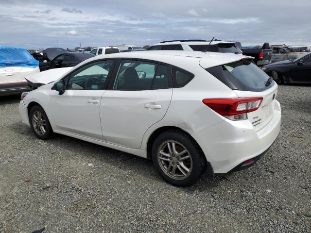 4S3GTAA64H3754172 - 2017 SUBARU IMPREZA WHITE photo 2