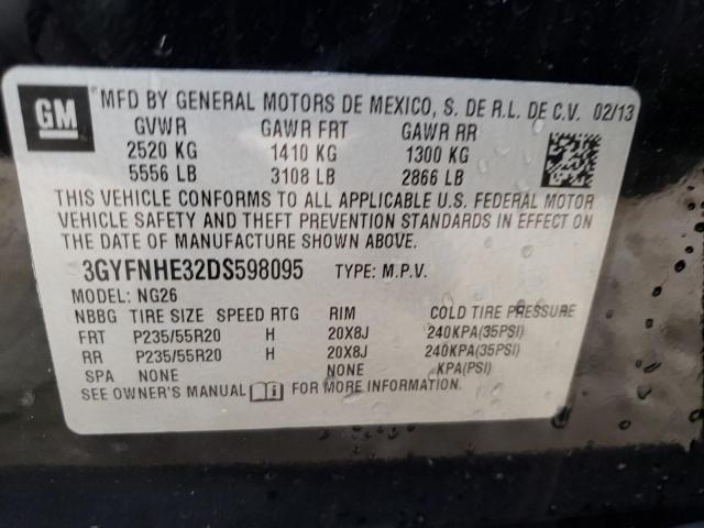 3GYFNHE32DS598095 - 2013 CADILLAC SRX PERFORMANCE COLLECTION Қара фото 13