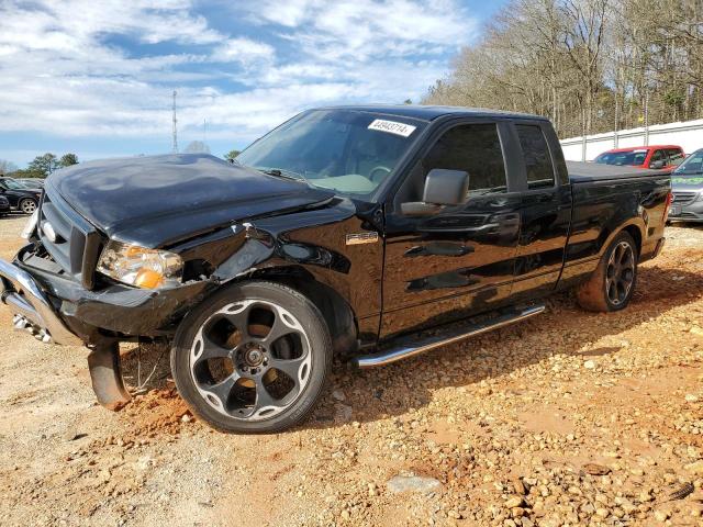 1FTRX12W57FB83168 - 2007 FORD F150 BLACK photo 1