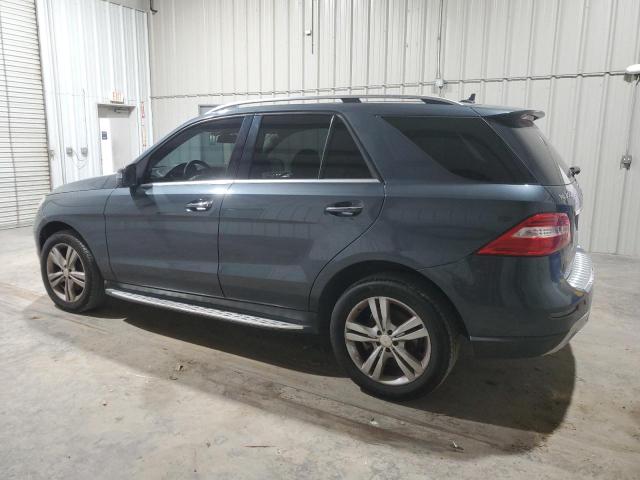 4JGDA5HBXEA428799 - 2014 MERCEDES-BENZ ML 350 4MATIC BLUE photo 2