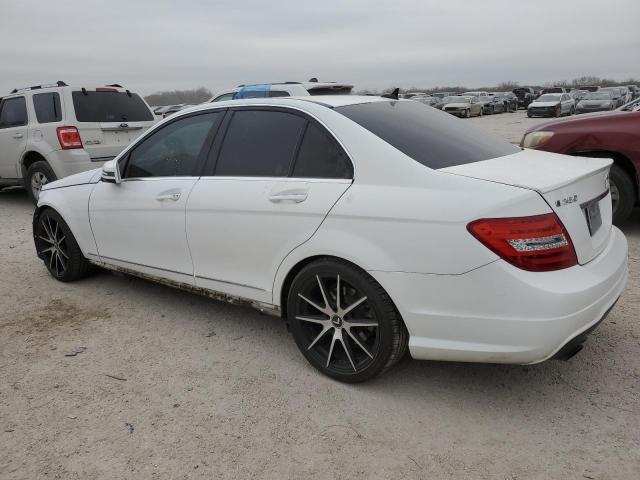 WDDGF4HB1EA919135 - 2014 MERCEDES-BENZ C 250 WHITE photo 2