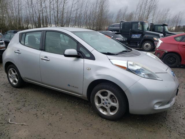 JN1AZ0CP6BT002570 - 2011 NISSAN LEAF SV SILVER photo 4