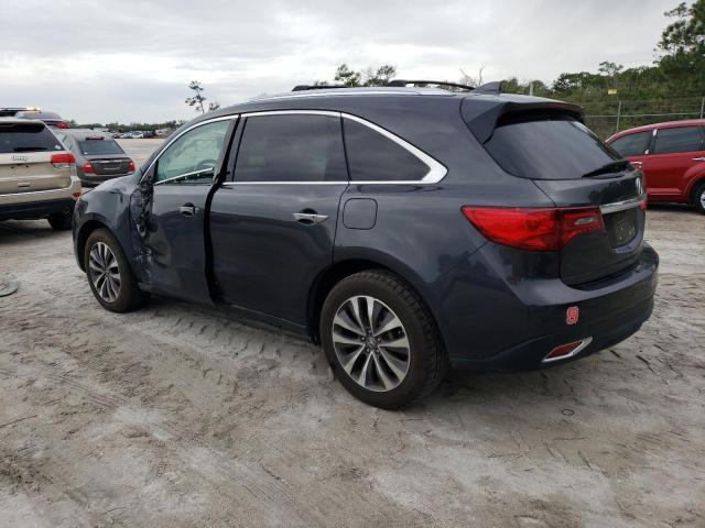 5FRYD4H47GB039698 - 2016 ACURA MDX TECHNOLOGY GRAY photo 2