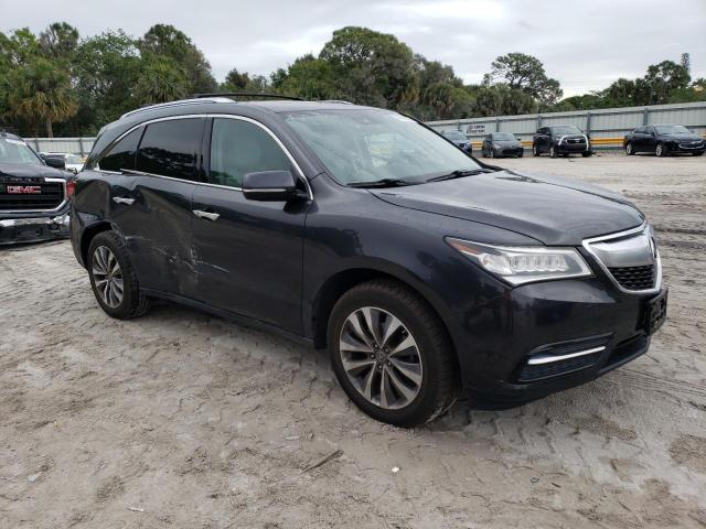 5FRYD4H47GB039698 - 2016 ACURA MDX TECHNOLOGY GRAY photo 4