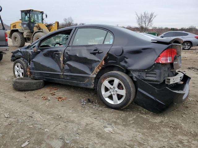 2HGFA16858H355345 - 2008 HONDA CIVIC EX BLACK photo 2