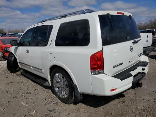 5N1BA0NF1FN617868 - 2015 NISSAN ARMADA PLATINUM WHITE photo 2