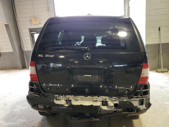 4JGAB57EX4A487393 - 2004 MERCEDES-BENZ ML 350 BLACK photo 6