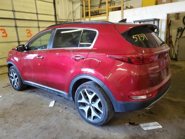 KNDPRCA67J7485920 - 2018 KIA SPORTAGE SX RED photo 2