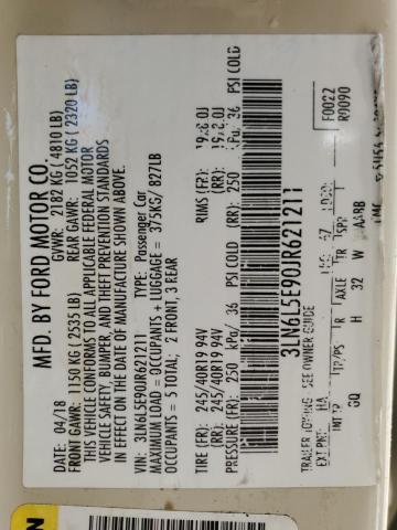 3LN6L5E90JR621211 - 2018 LINCOLN MKZ RESERVE 米色 照片 13