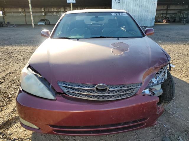 JTDBE32K630170040 - 2003 TOYOTA CAMRY LE BURGUNDY photo 5