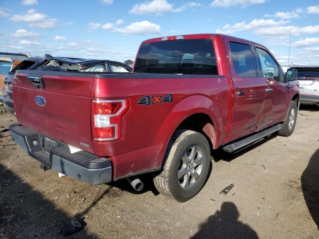 1FTEW1EP2JFE66320 - 2018 FORD F150 SUPERCREW RED photo 3