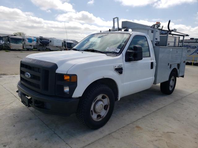 1FTWF30558EA26839 - 2008 FORD F350 SRW SUPER DUTY WHITE photo 1