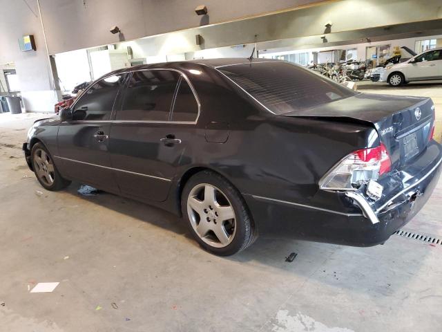 JTHBN36F055006333 - 2005 LEXUS LS 430 BLACK photo 2