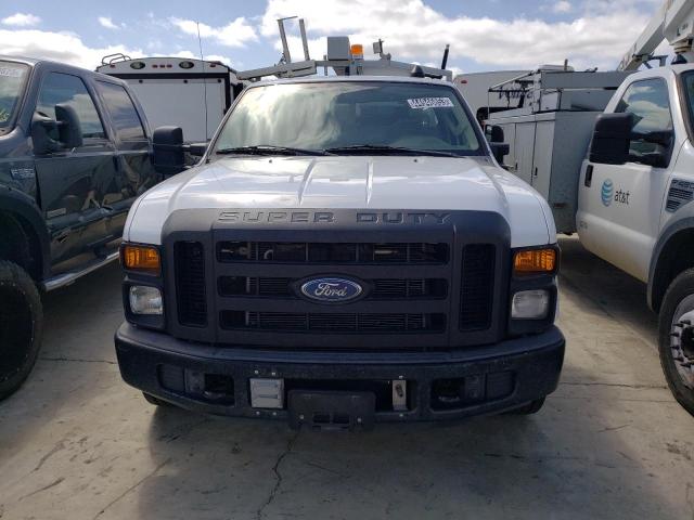 1FTWF30558EA26940 - 2008 FORD F350 SRW SUPER DUTY WHITE photo 5