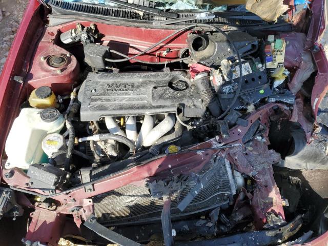 1Y1SK52811Z428154 - 2001 CHEVROLET GEO PRIZM BASE RED photo 11