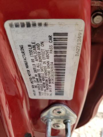 1Y1SK52811Z428154 - 2001 CHEVROLET GEO PRIZM BASE RED photo 12