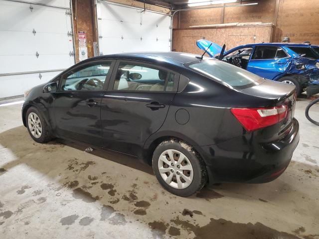 KNADN4A33F6449033 - 2015 KIA RIO EX BLACK photo 2