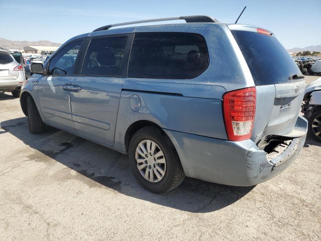 KNDMG4C71C6415374 - 2012 KIA SEDONA LX BLUE photo 2