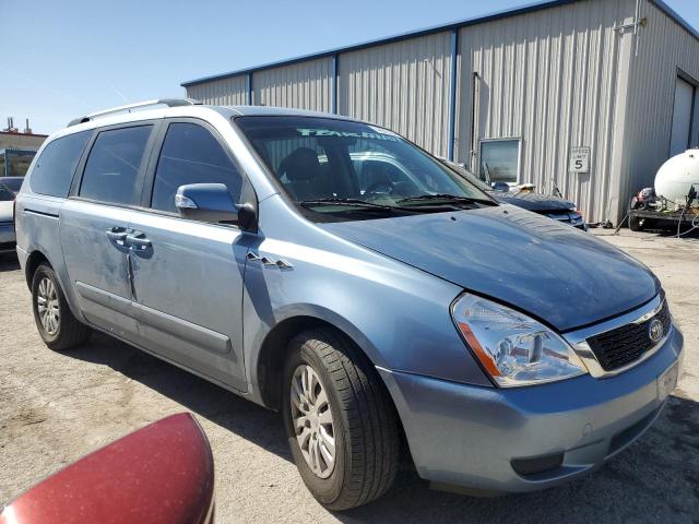 KNDMG4C71C6415374 - 2012 KIA SEDONA LX BLUE photo 4