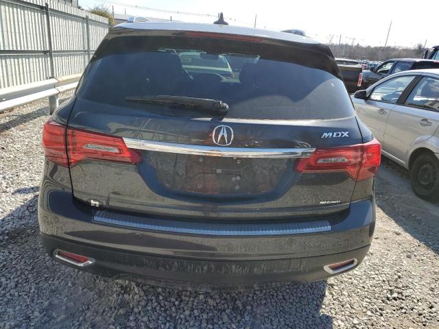 5FRYD4H92GB025316 - 2016 ACURA MDX ADVANCE GRAY photo 6