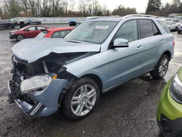 4JGDA5HB6EA397079 - 2014 MERCEDES-BENZ ML 350 4MATIC BLUE photo 1