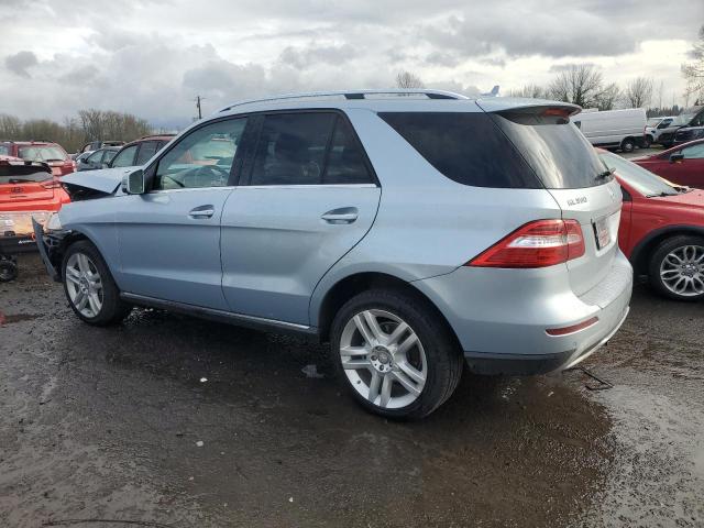 4JGDA5HB6EA397079 - 2014 MERCEDES-BENZ ML 350 4MATIC BLUE photo 2