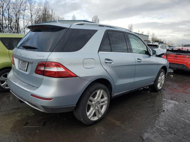 4JGDA5HB6EA397079 - 2014 MERCEDES-BENZ ML 350 4MATIC BLUE photo 3