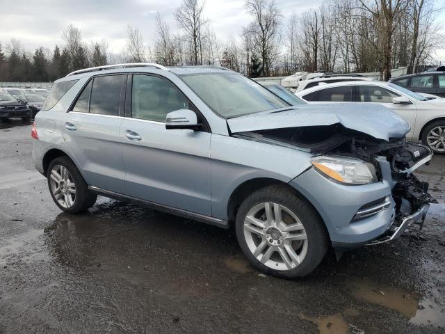 4JGDA5HB6EA397079 - 2014 MERCEDES-BENZ ML 350 4MATIC BLUE photo 4