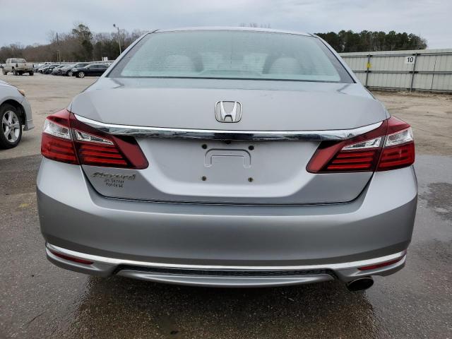 1HGCR2F37GA115460 - 2016 HONDA ACCORD LX SILVER photo 6