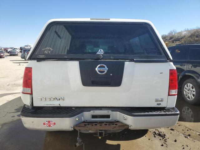 1N6AA06B65N554144 - 2005 NISSAN TITAN XE WHITE photo 6