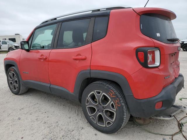 ZACCJADT5GPC83357 - 2016 JEEP RENEGADE LIMITED RED photo 2