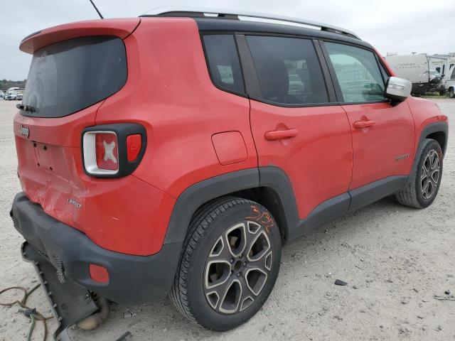 ZACCJADT5GPC83357 - 2016 JEEP RENEGADE LIMITED RED photo 3