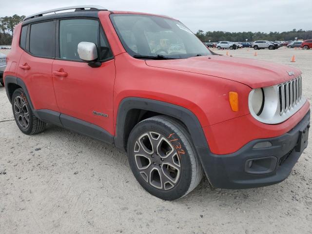 ZACCJADT5GPC83357 - 2016 JEEP RENEGADE LIMITED RED photo 4