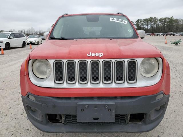 ZACCJADT5GPC83357 - 2016 JEEP RENEGADE LIMITED RED photo 5