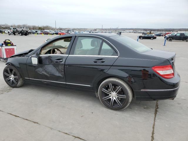 WDDGF54X48R029242 - 2008 MERCEDES-BENZ C 300 BLACK photo 2