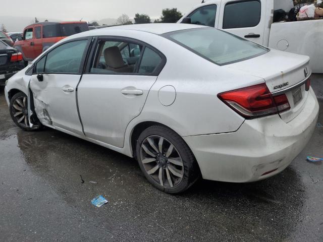 19XFB2F97FE262622 - 2015 HONDA CIVIC EXL WHITE photo 2