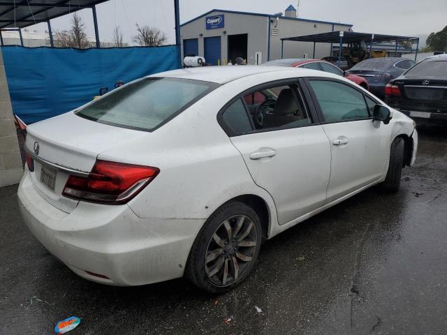19XFB2F97FE262622 - 2015 HONDA CIVIC EXL WHITE photo 3