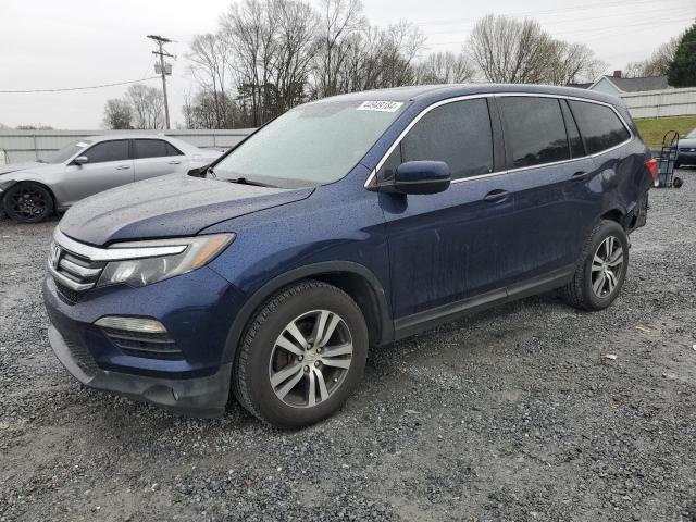 5FNYF5H56GB037130 - 2016 HONDA PILOT EXL BLUE photo 1