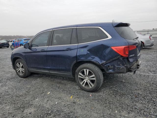 5FNYF5H56GB037130 - 2016 HONDA PILOT EXL BLUE photo 2