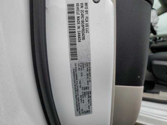 2C4RC1BG8PR534295 - 2023 CHRYSLER PACIFICA TOURING L WHITE photo 12