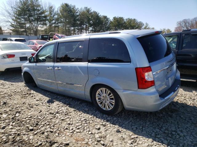 2C4RC1GG7DR513037 - 2013 CHRYSLER TOWN & COU LIMITED BLUE photo 2