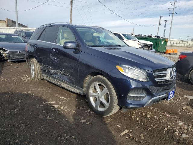 4JGDA5HB1GA810383 - 2016 MERCEDES-BENZ GLE 350 4MATIC BLUE photo 4